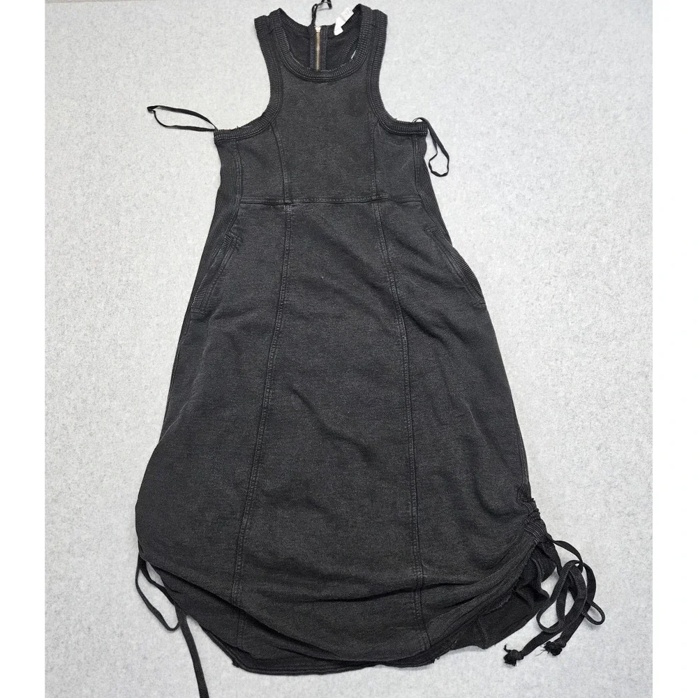 Daily Practice by Anthropologie Horizon Midi Black Dress Womens XS - Picture 1 of 11